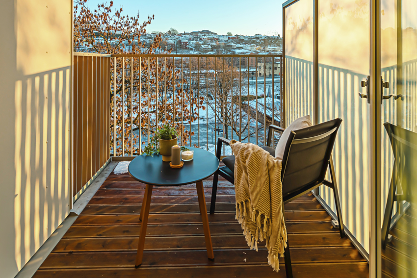 Her kan morgenkaffen nytes mens man nyter utsikten.