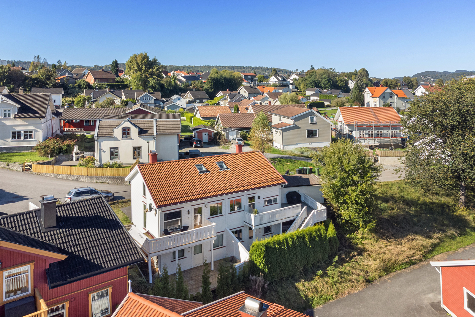 Etablert boligområde.