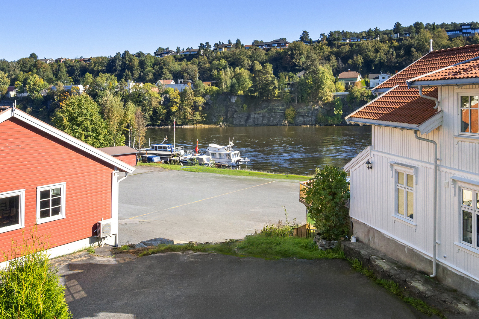 Flott utsikt til Skienselva