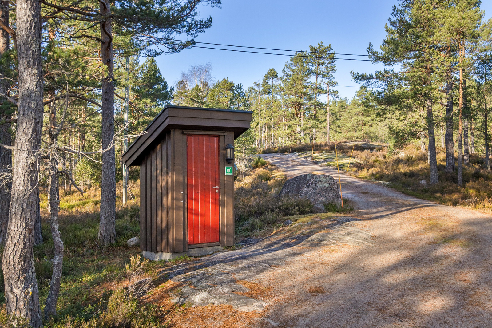 Vannpost rett ved hytta