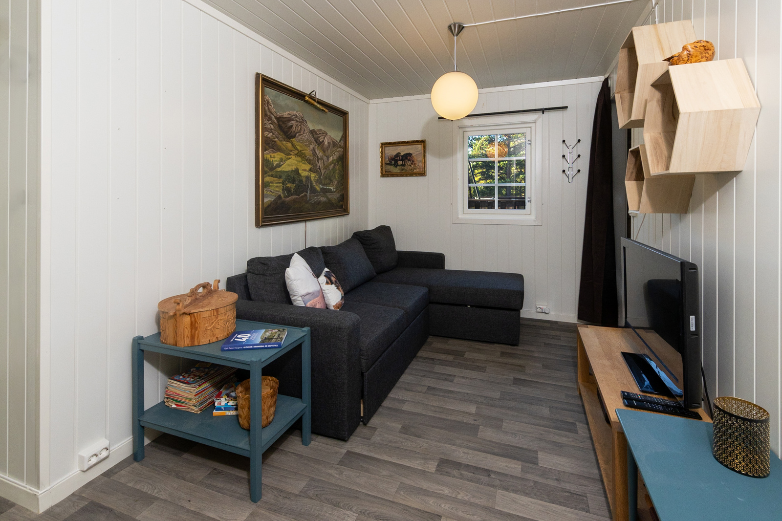 TV-stue i tilbygget
