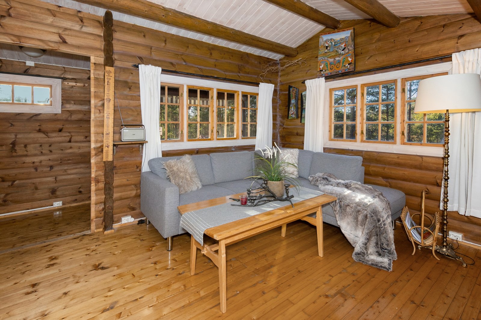 God plass for både salong og spisestue