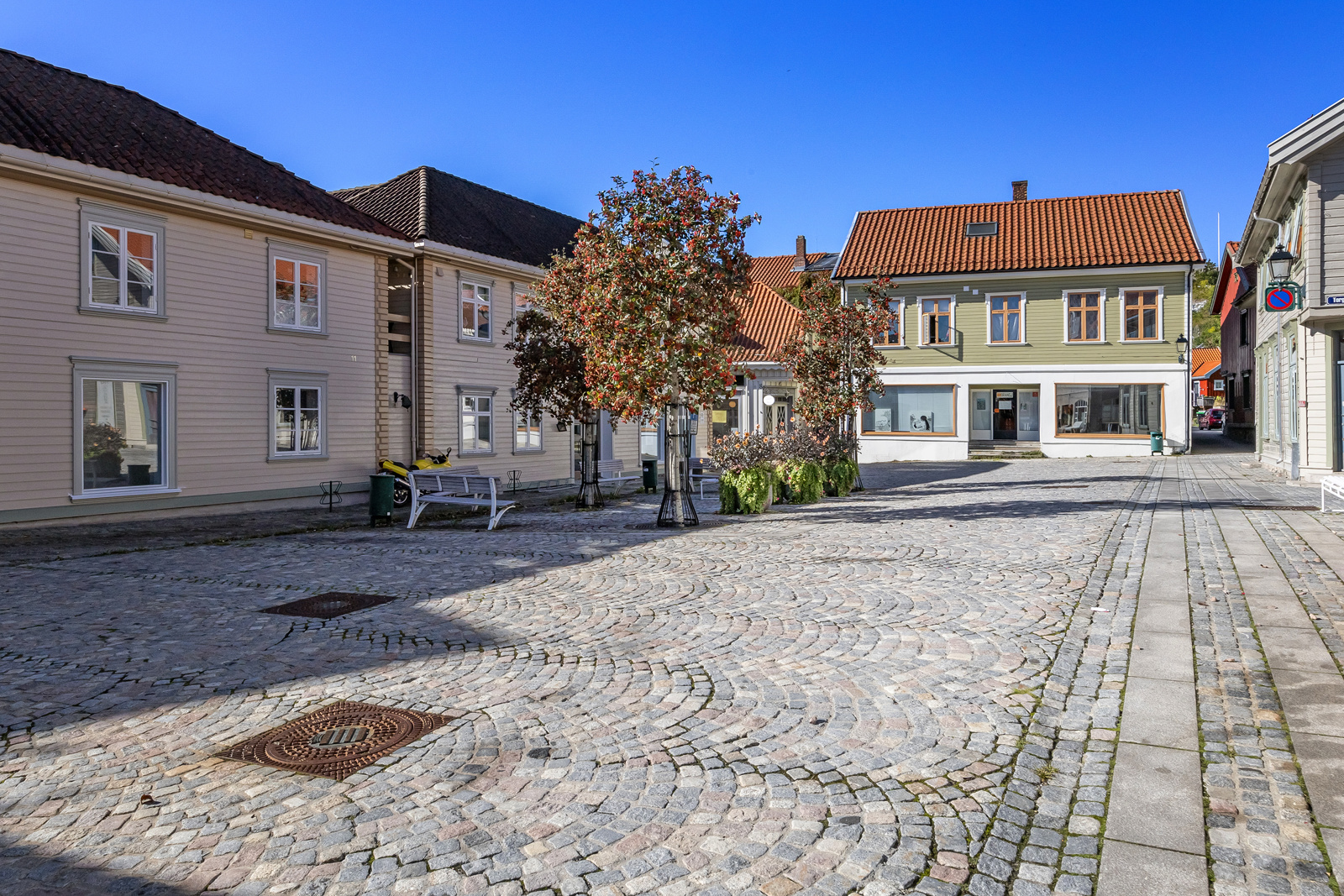 Øvre torg i Brevik.