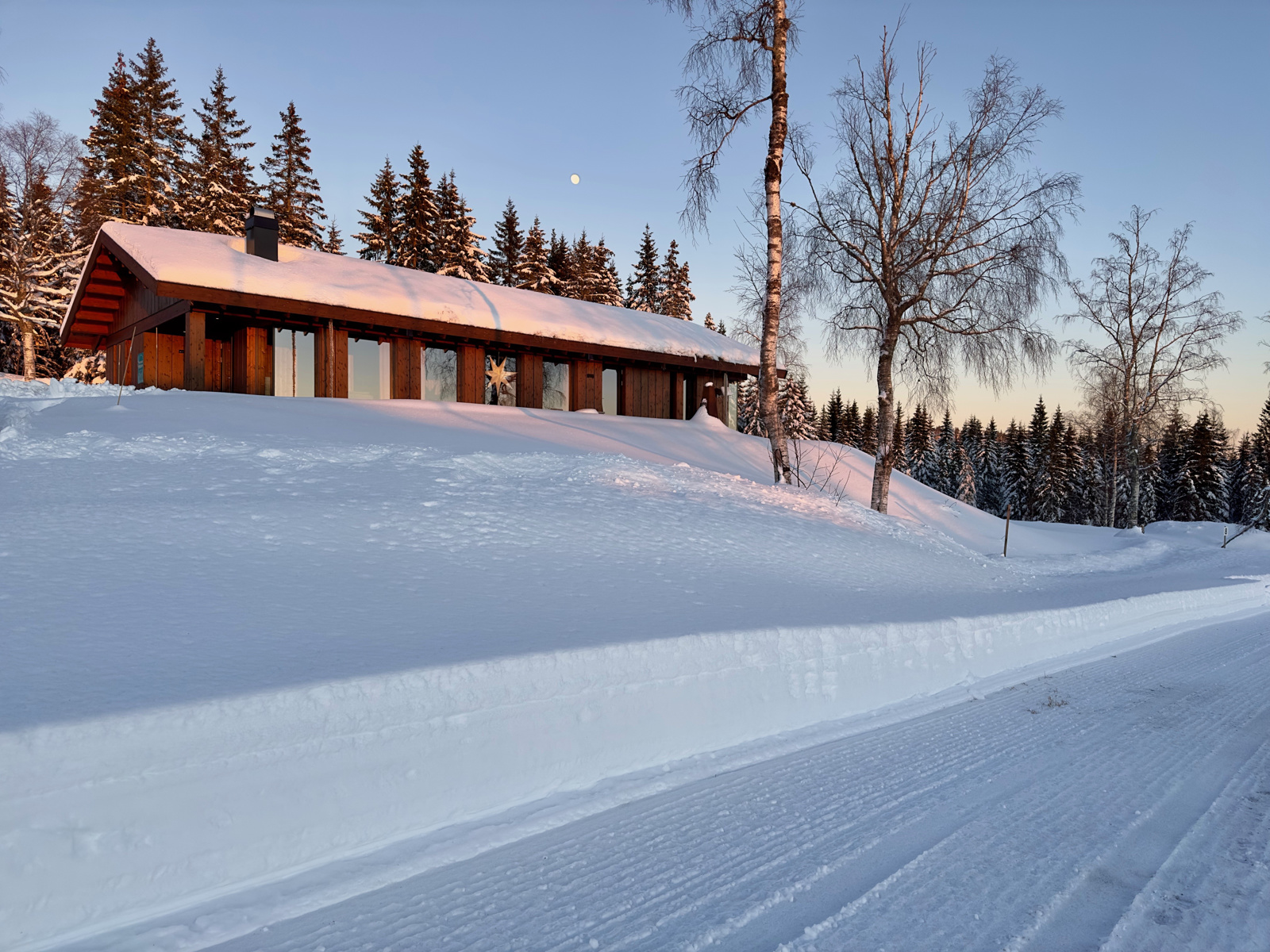 Flotte skiløyper i umiddelbar nærhet når det er gode snøforhold.