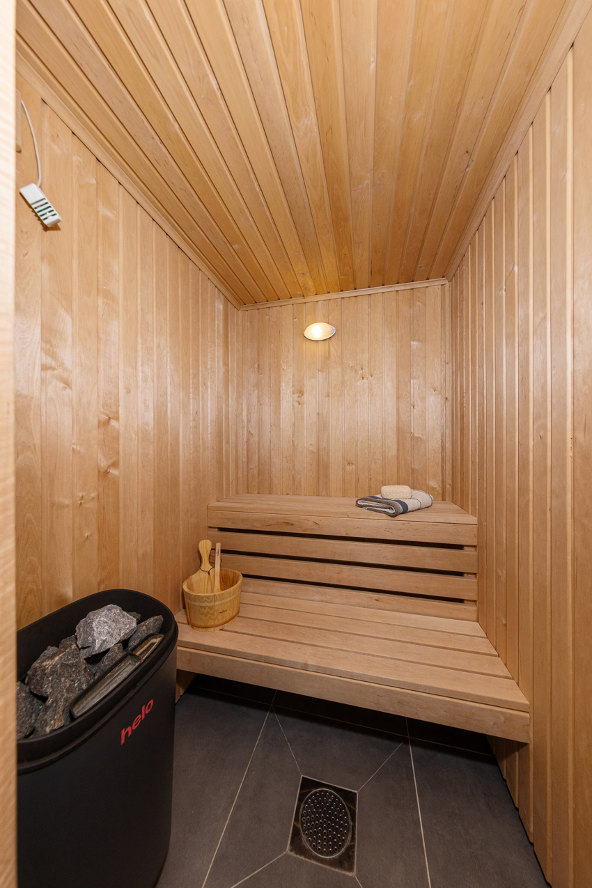 Badstuen i tilknytning til badet i 1. etg