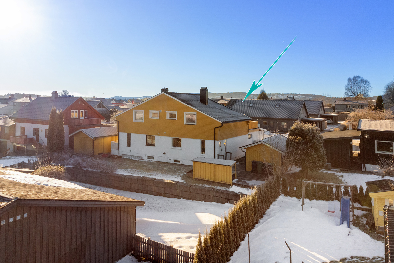 Bilde tatt med drone