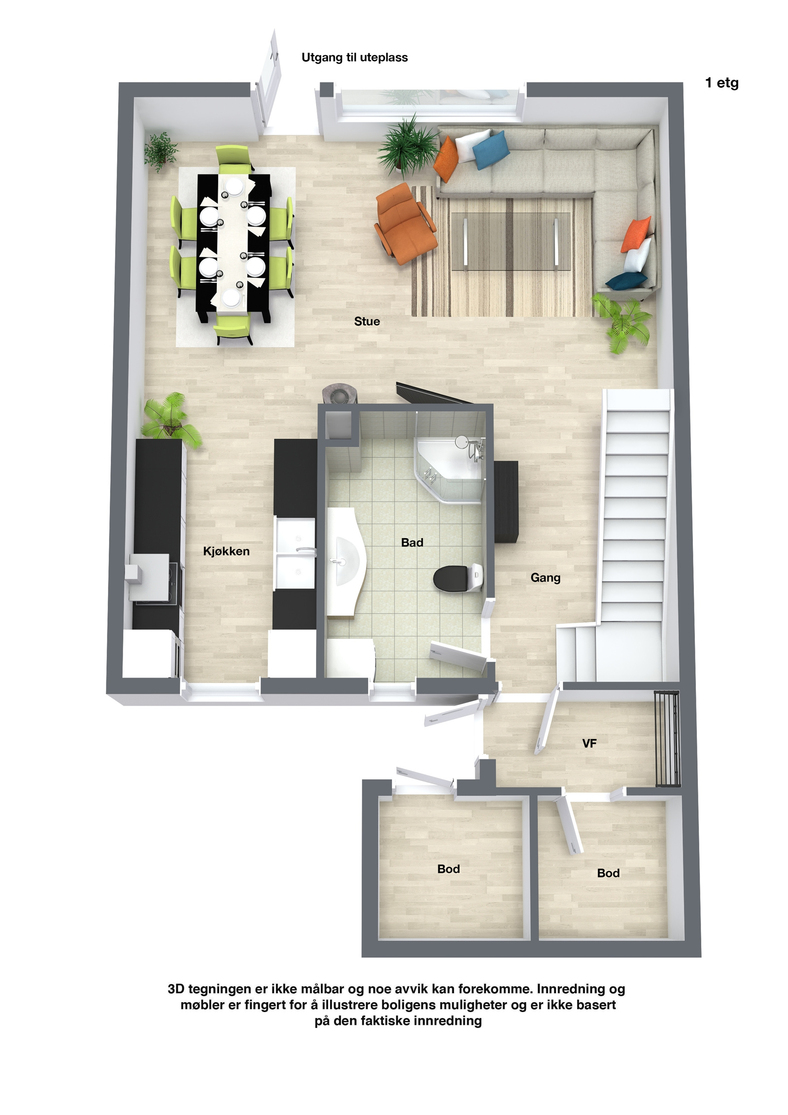 Planskisse 1. etasje
