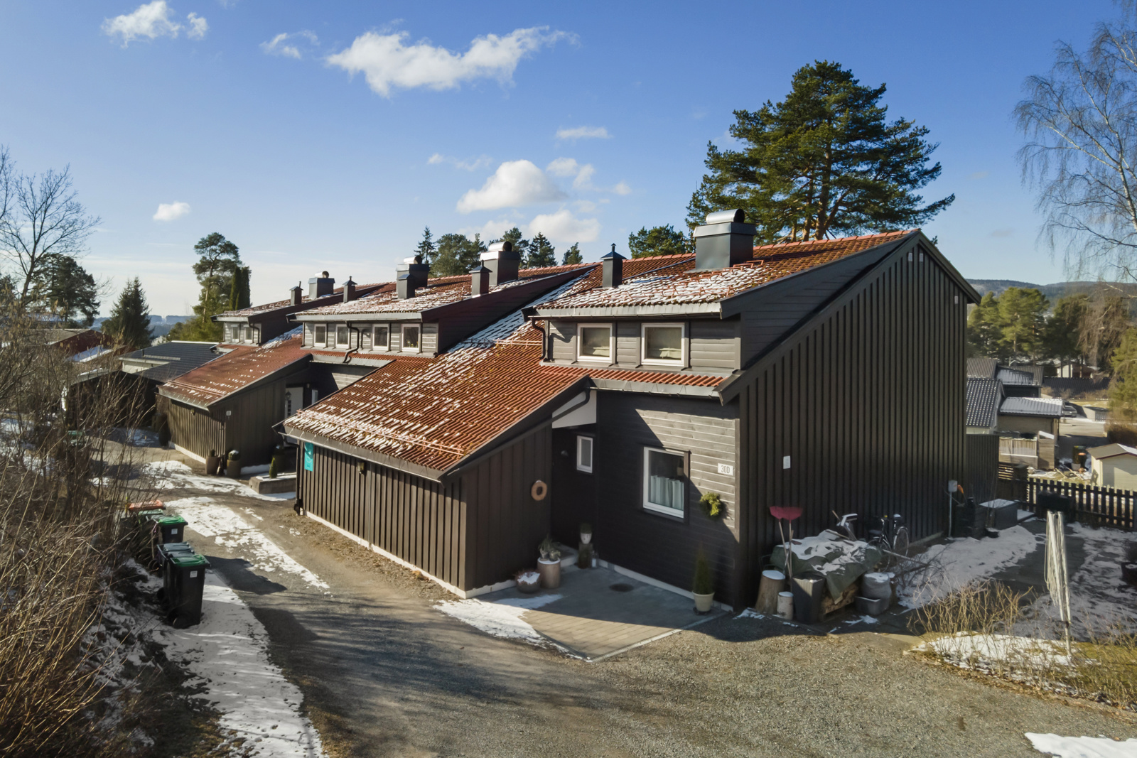 Leiligheten ligger som nr 2 i rekka
