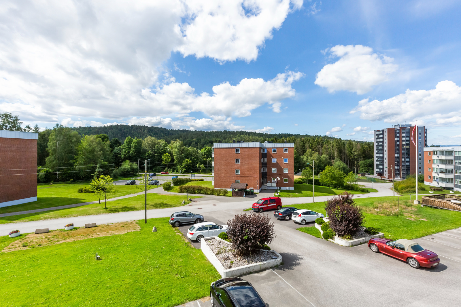 Utsikt fra balkongen