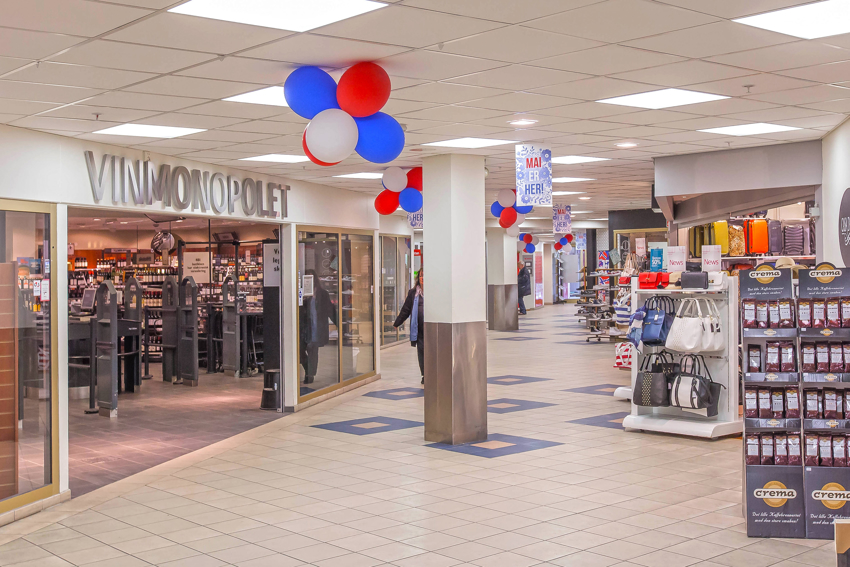 Senteret har et variert utvalg av butikker, helsetilbud og spisesteder