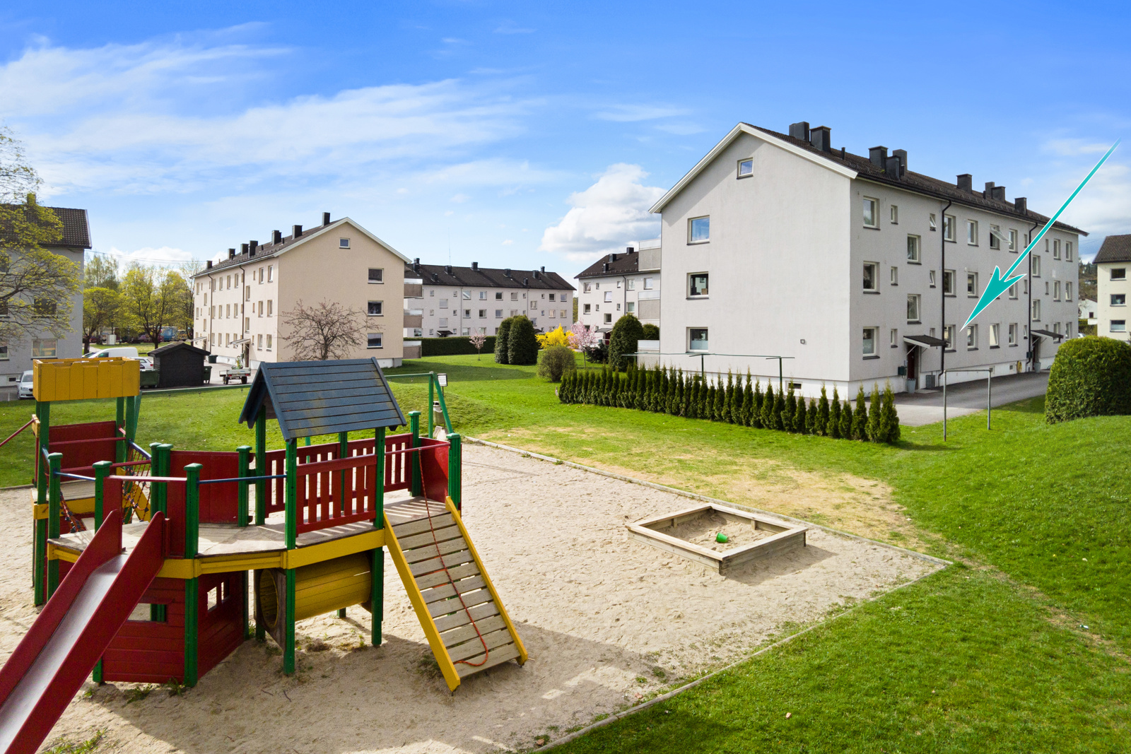Lekeplass i umiddelbar nærhet