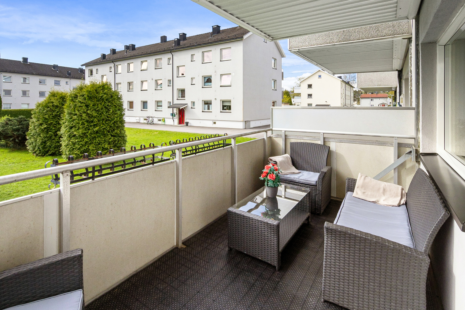 God plass for utemøbler
