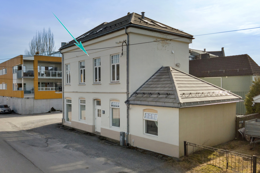 Leiligheten ligger i 2. etasje