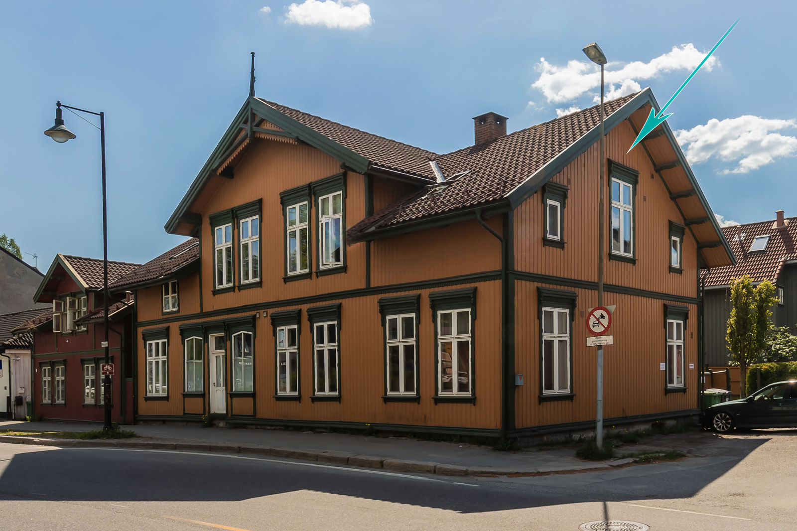 Fra fasade mot nord-øst