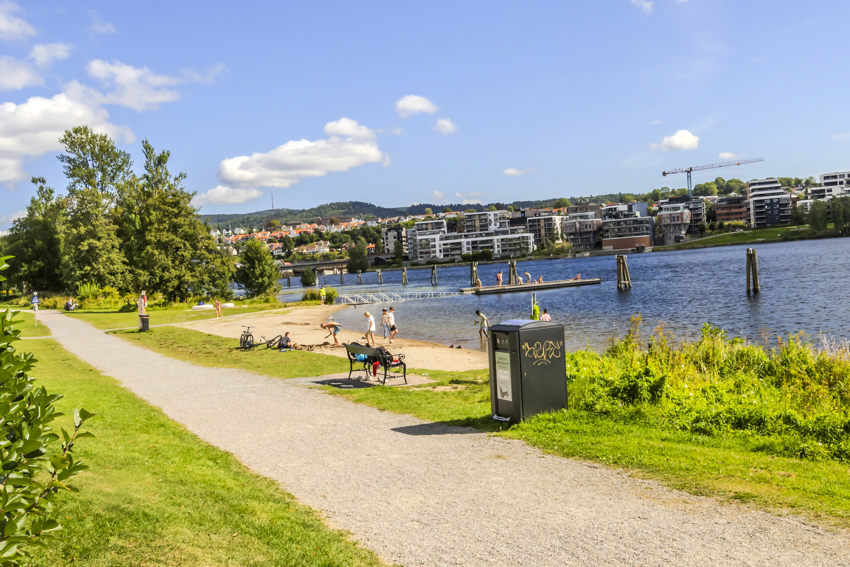 Badeplass på Bakkestranda.