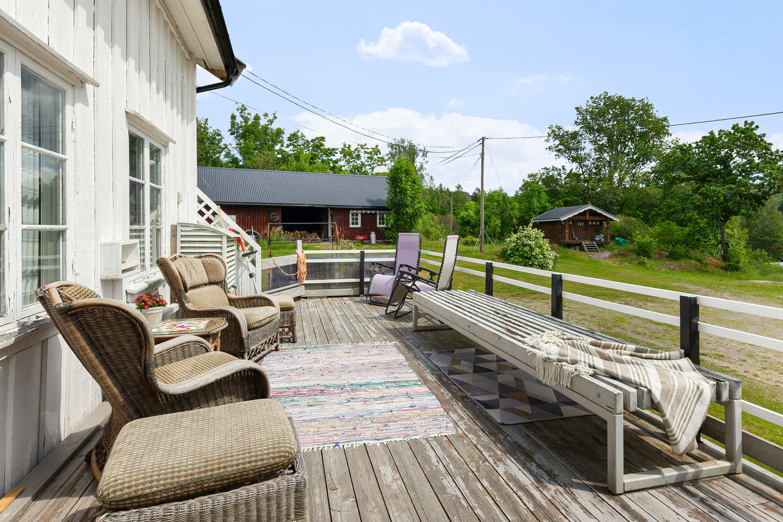 Fra terrasse våningshuset