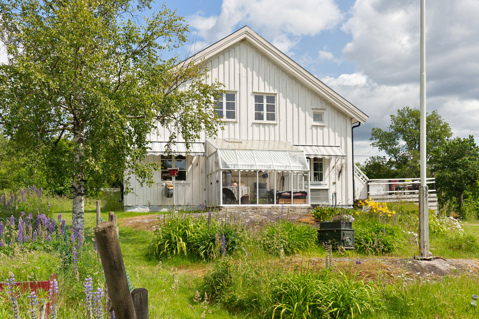 Våningshuset, fasade mot vest