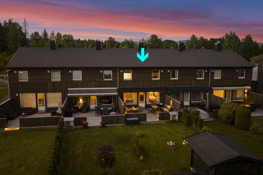Kveldsstemning på Haukåsen