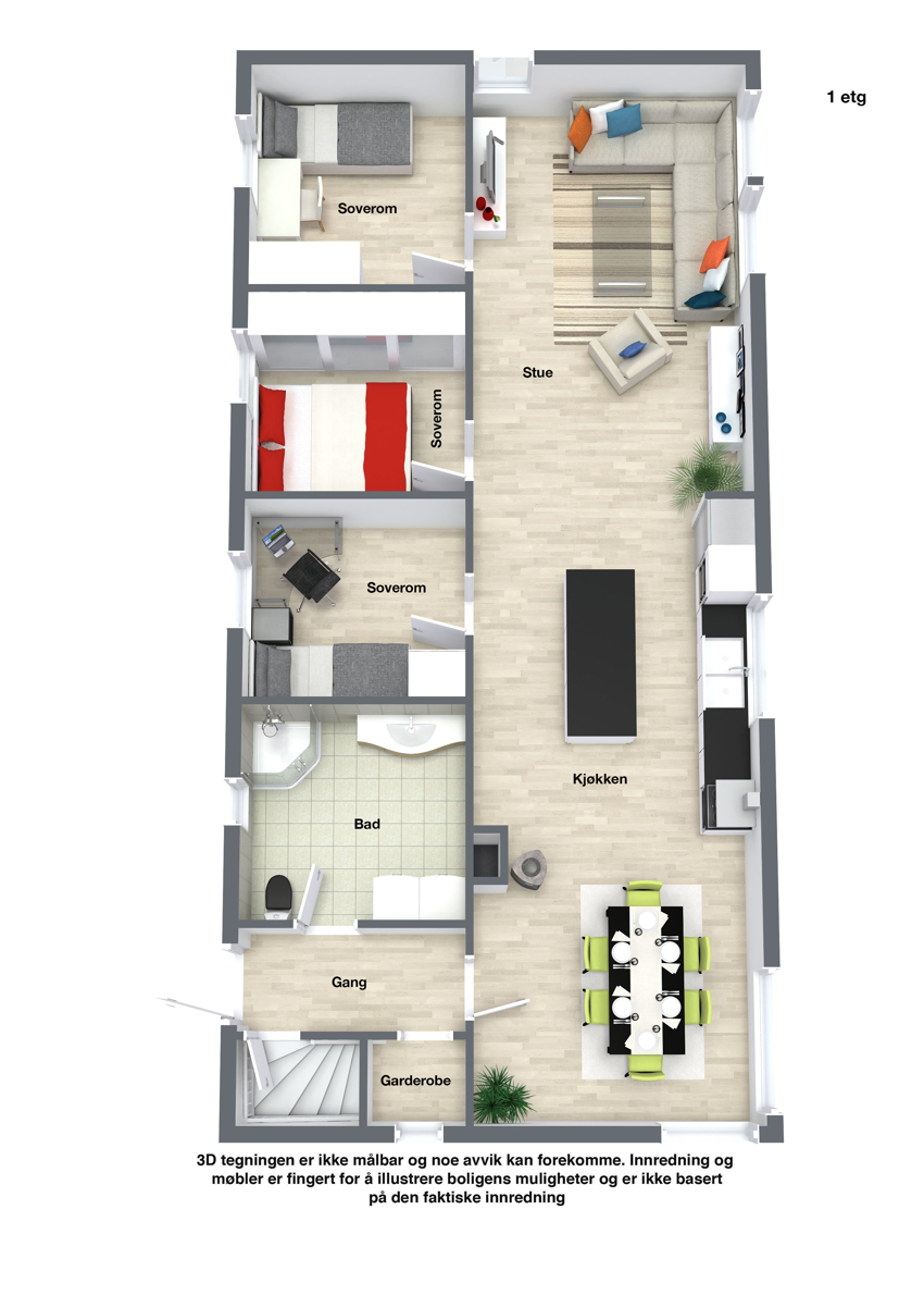 Planskisse 1. etasje