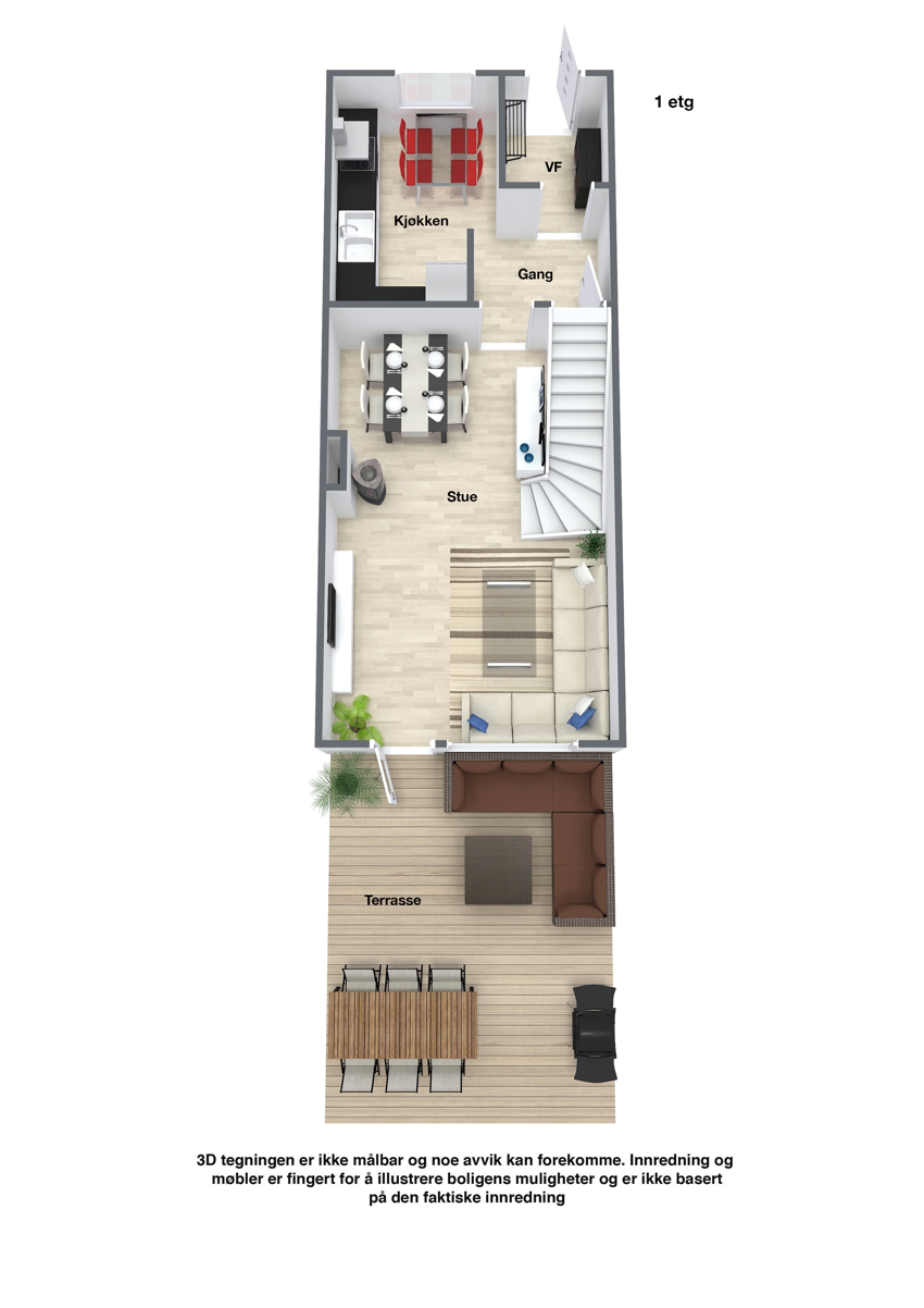 Chr Magnus Falsens gate 9G  Plantegning 1. etg.