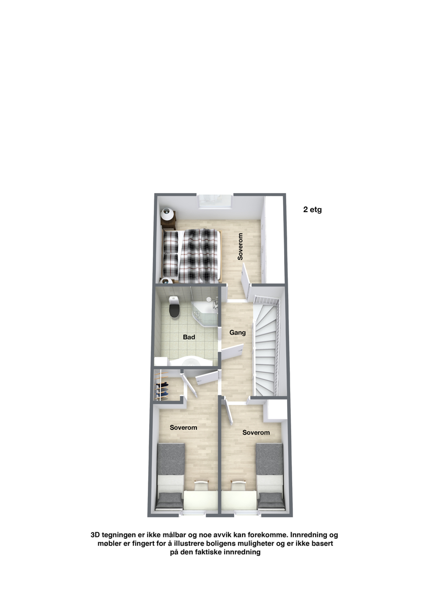 Chr Magnus Falsens gate 9G Plantegning 2. etg.