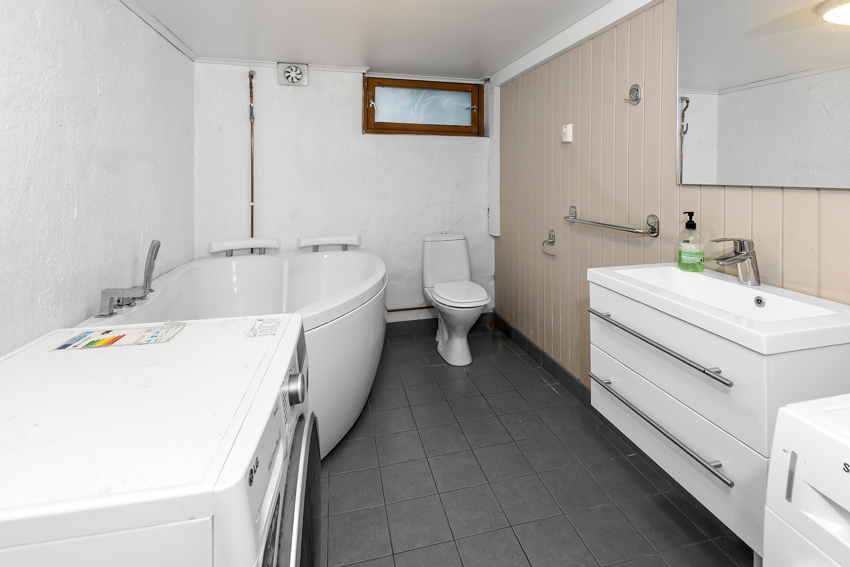 Vaskerommet er rehabilitert i 2021/2022.