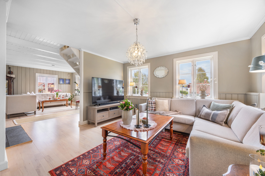 Her er det parkettgulv som ble slipt for ca 3 år siden