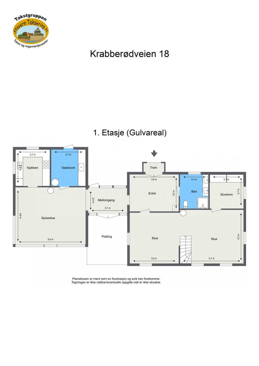 Planskisse 1. etasje