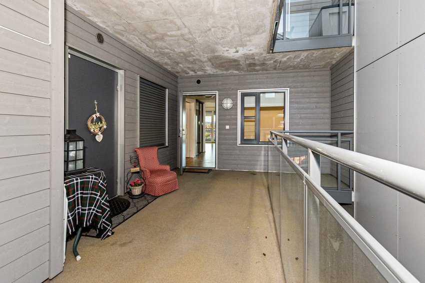 Fra arealer utenfor leiligheten