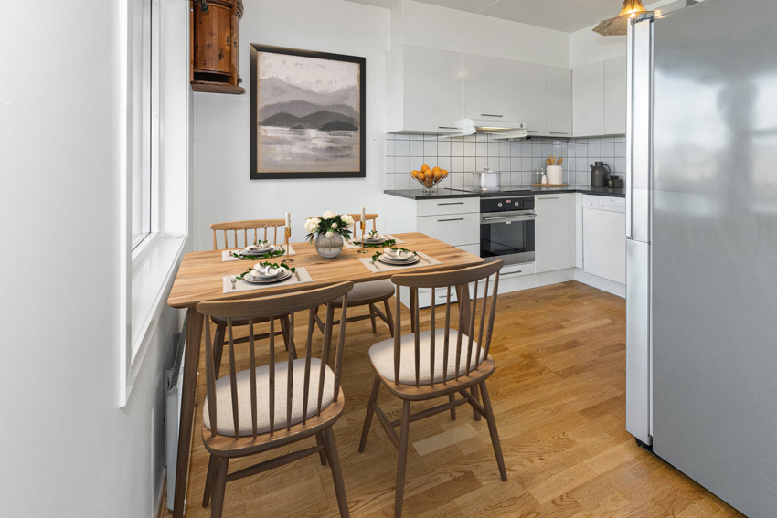 Digitalt stylet bilde fra kjøkkenet