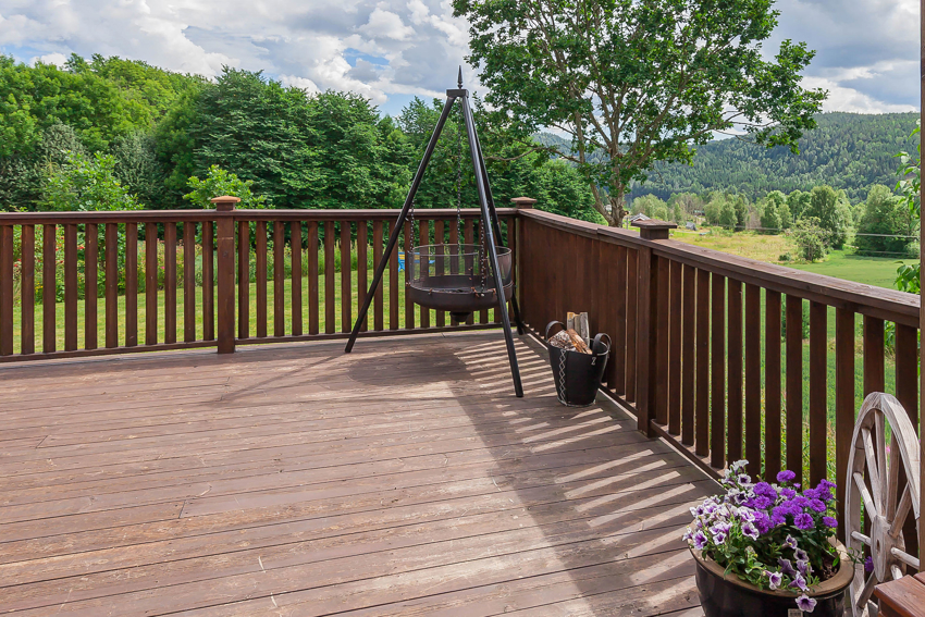 Verandaen er romslig