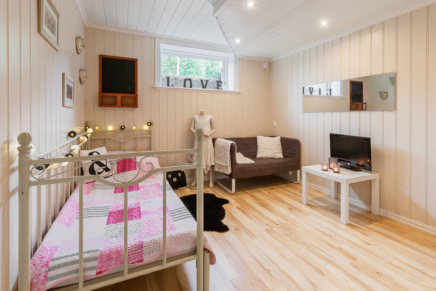 Fra soverom i underetasejen (ikke søkt bruksendret)