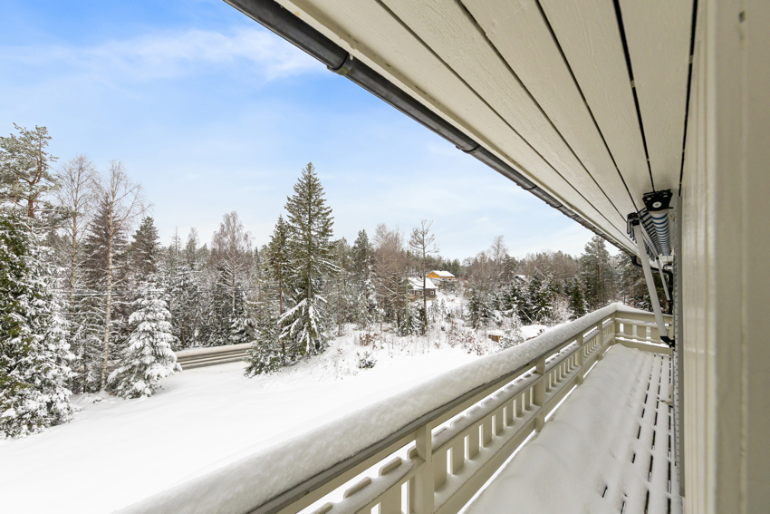 Veranda utenfor stue.