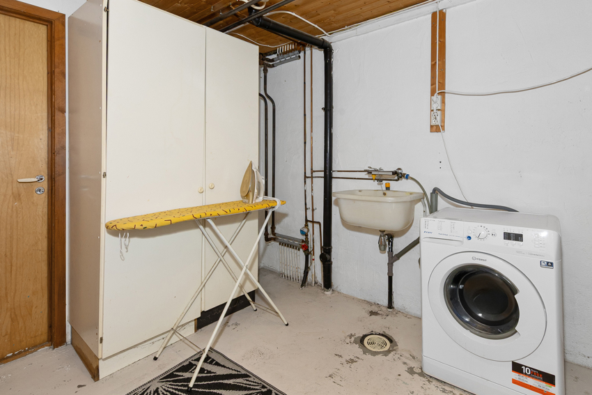 Vaskerom i kjeller.