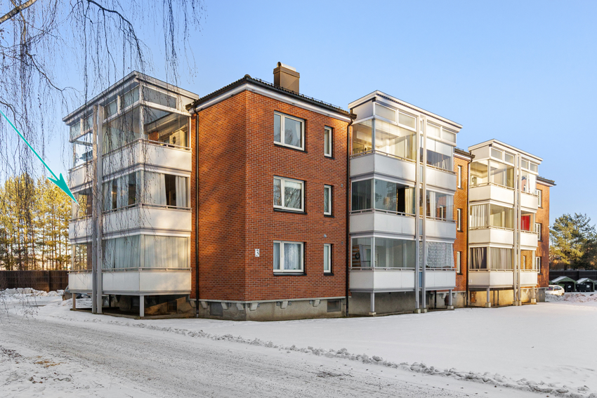 Hjørneleilighet som ligger i 2. etasje