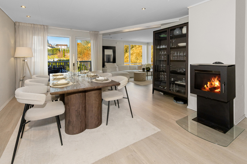 Vedovn som gir en lun og behagelig varme på kjølige dager