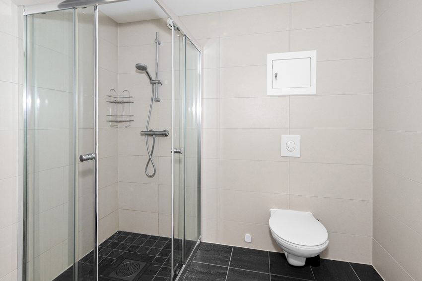 Bad/wc/vaskerom er flislagt